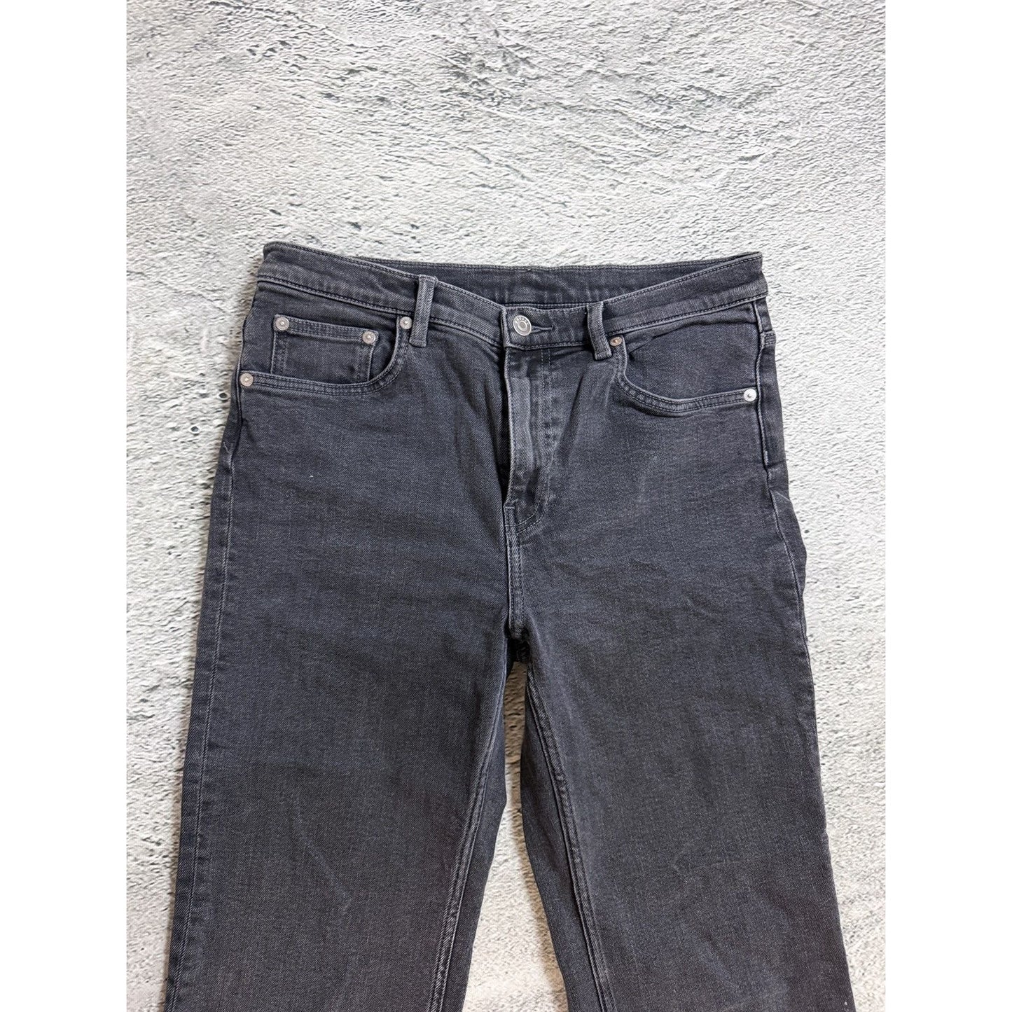 Arket flared black washed jeans Y2K basic bootcut