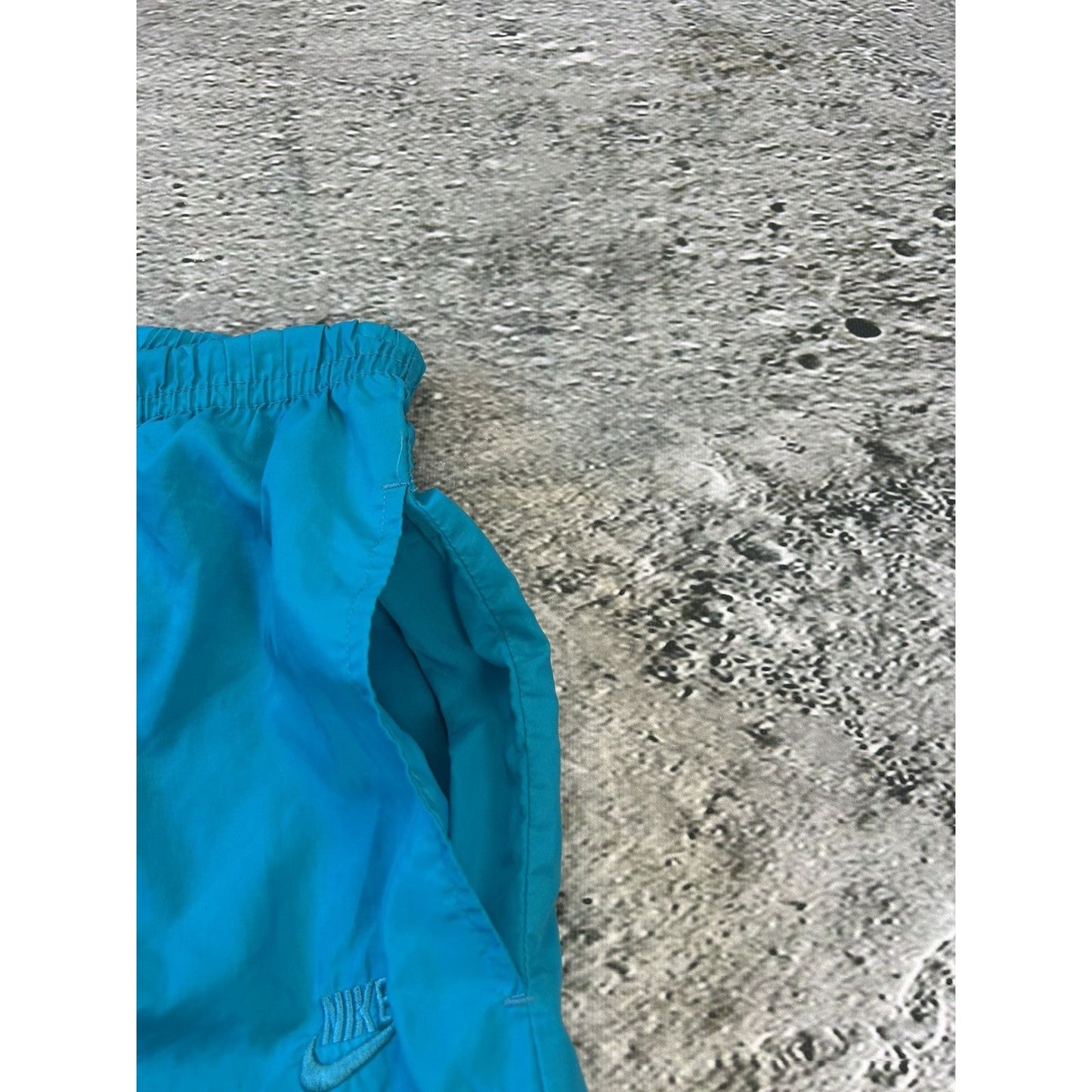 80s Nike vintage blue track pants small logo turquoise