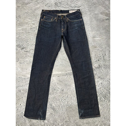 Evisu jeans vintage dark navy selvedge denim white seagull