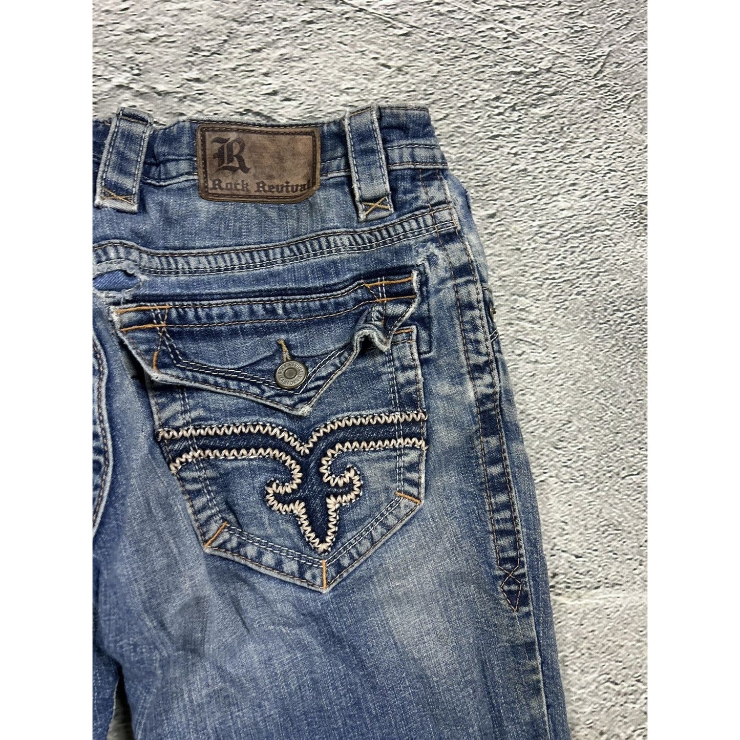 Rock Revival vintage blue jeans Y2K flared Tapy
