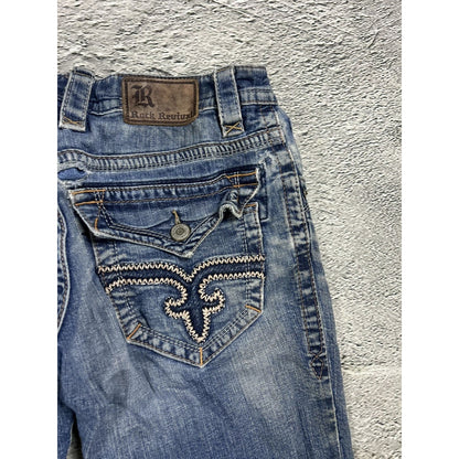 Rock Revival vintage blue jeans Y2K flared Tapy