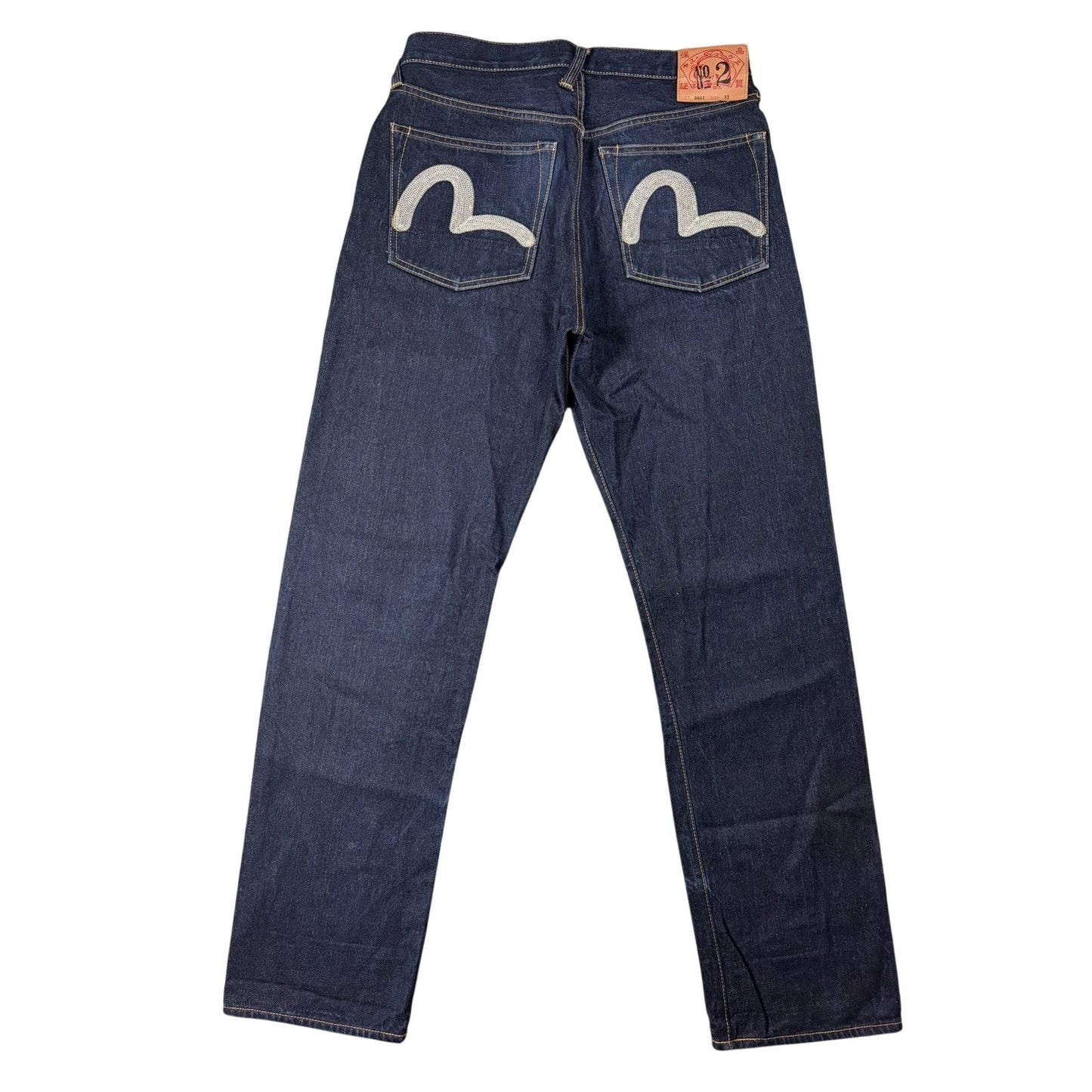 Evisu jeans vintage embroidery seagull logo selvedge