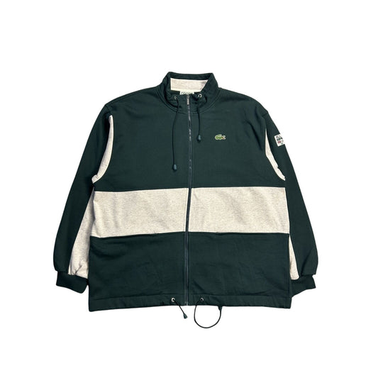 Lacoste zip sweatshirt green track jacket 80s all crocodiles