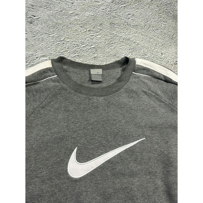 Nike vintage grey sweatshirt big swoosh 2000s