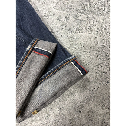 Evisu jeans daicock big logo red selvedge denim