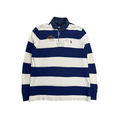 Chief Keef Polo Ralph Lauren striped longsleeve blue white