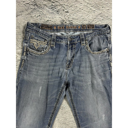 Rock Revival Rogue washed jeans Y2K flared Bootcut