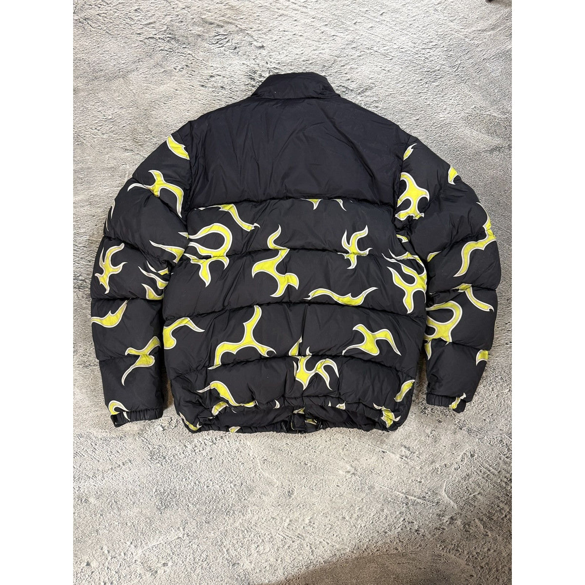 Golf Wang flames jacket down puffer black lime 2019 OG