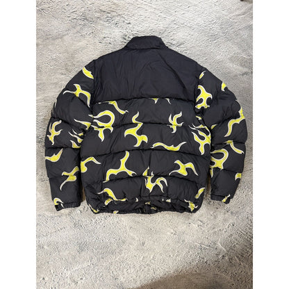 Golf Wang flames jacket down puffer black lime 2019 OG