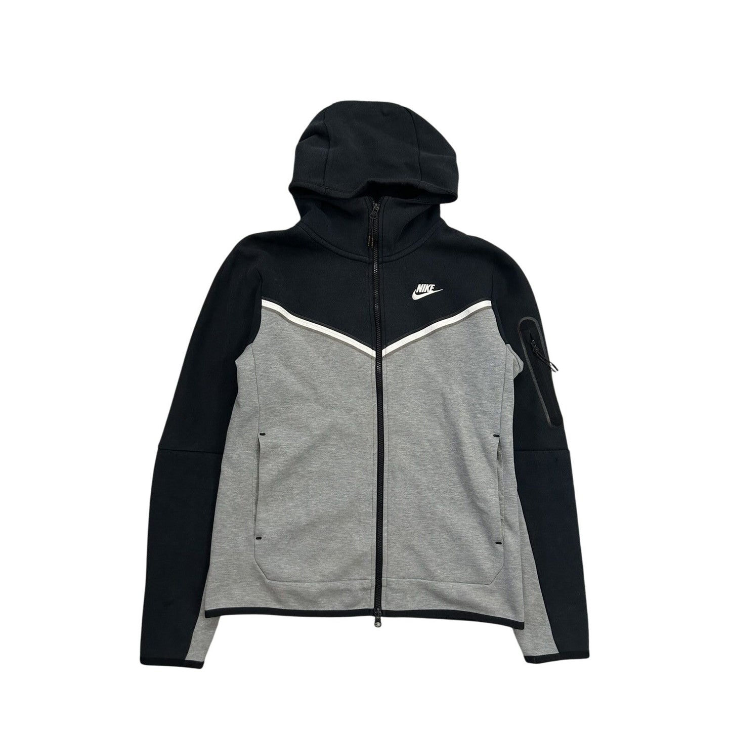 Nike tech fleece zip hoodie black grey