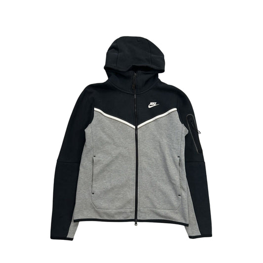 Nike tech fleece zip hoodie black grey