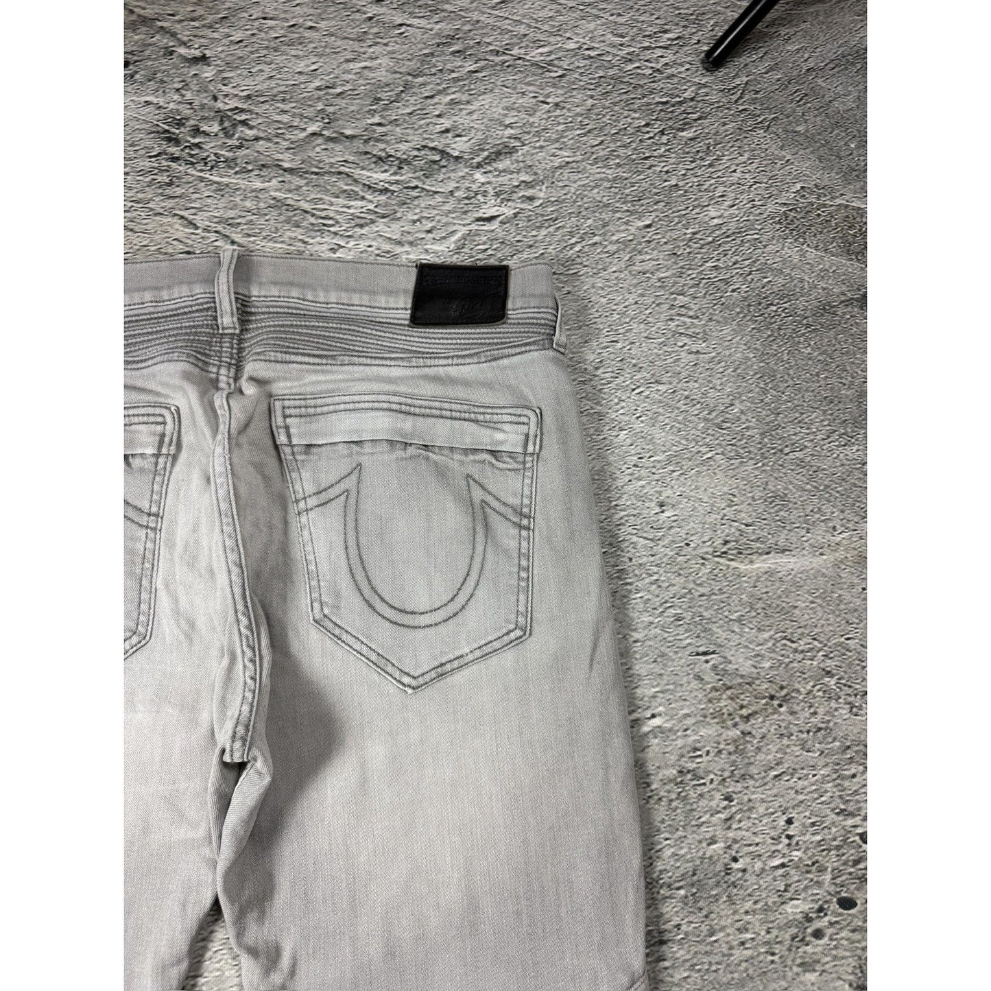 True Religion jeans biker rocco washed Y2K slim skinny