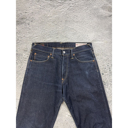 Evisu jeans daicock big logo yellow selvedge denim