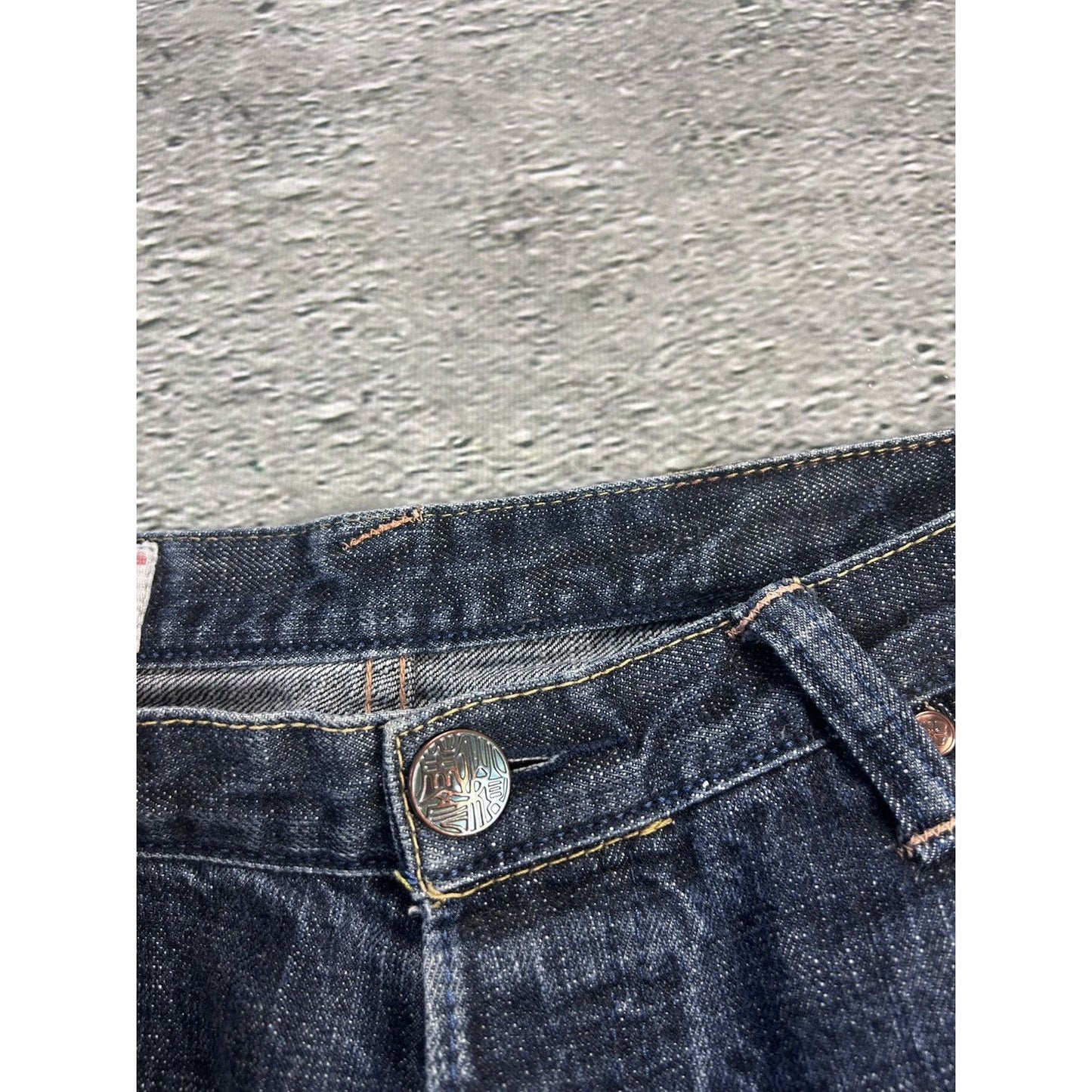 Evisu Yamane jeans vintage selvedge embroidery seagull Y2K