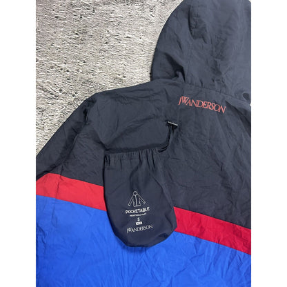 Uniqlo x JW Anderson Windbreaker jacket navy red blue