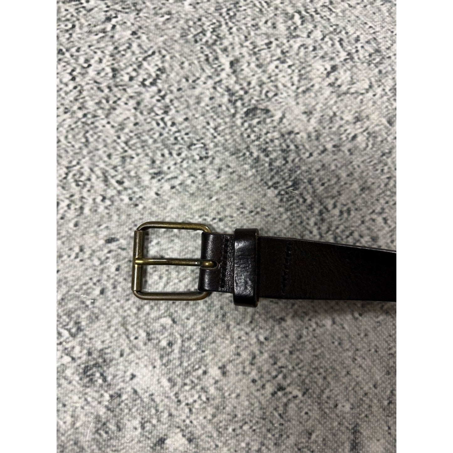 Diesel black leather belt Y2K
