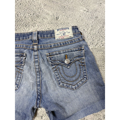 True Religion mini shorts blue vintage Y2K