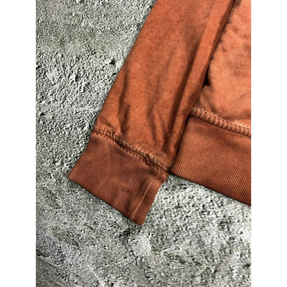 True Religion vintage orange zip hoodie thick stitching Y2K