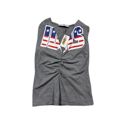 Dolce & Gabbana american flag top gray USA