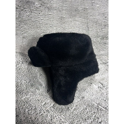 trooper hat vintage Y2K ushanka teddy fur red star