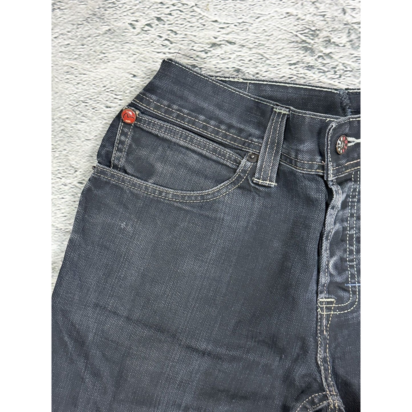 Evisu x Puma vintage black jeans black seagulls straight