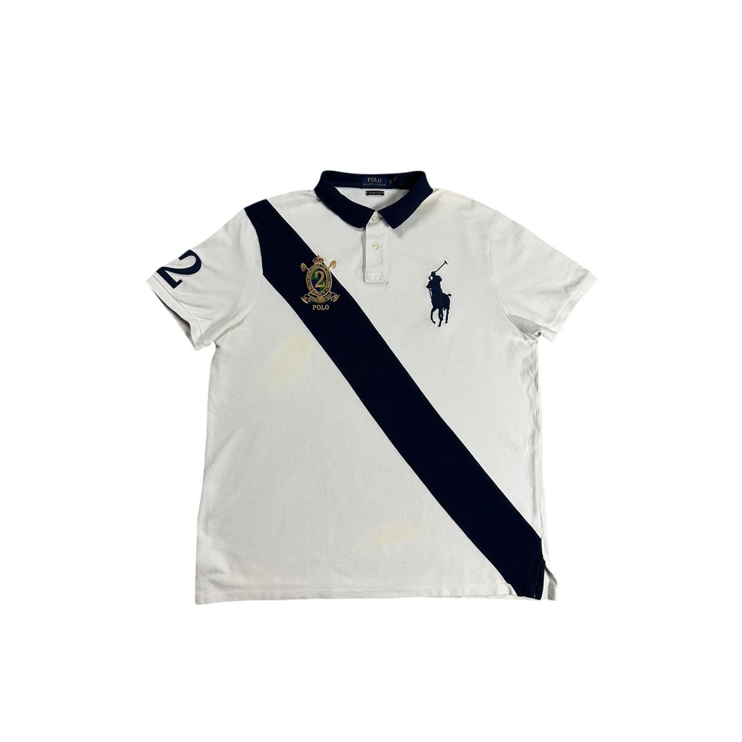 Chief Keef Polo Ralph Lauren vintage big pony white navy