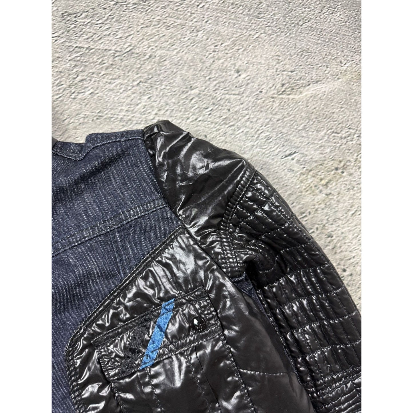Miss Sixty denim puffer jacket y2k vintage