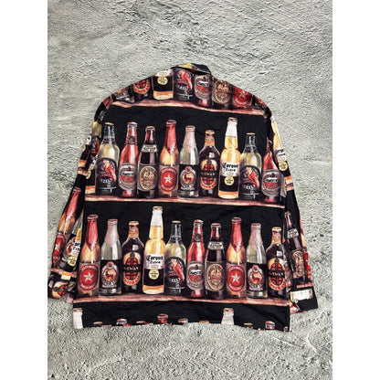 Angelo Litrico Beer Shirt full print longsleeve button-up