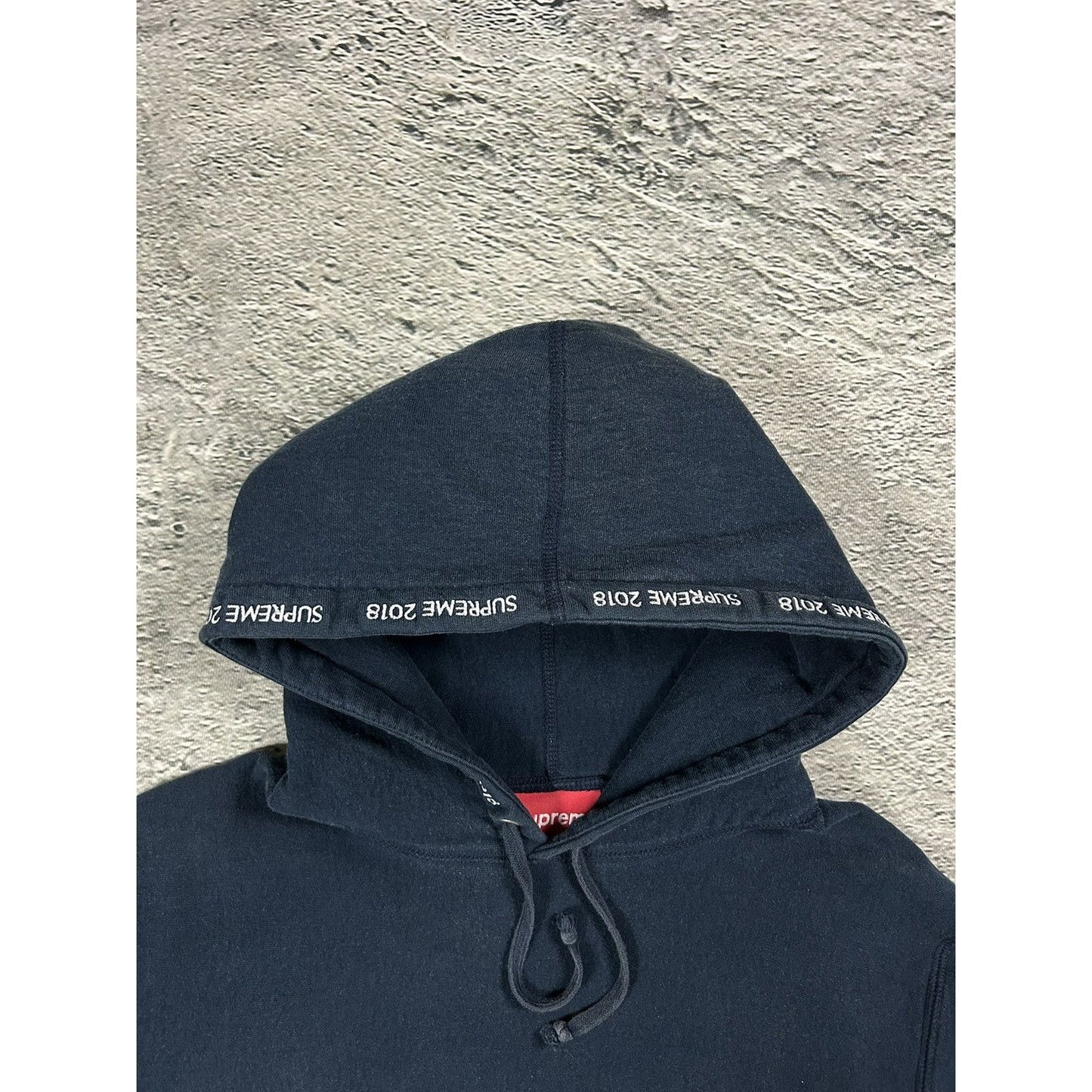 Supreme SS18 Channel Hoodie Navy