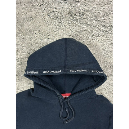 Supreme SS18 Channel Hoodie Navy