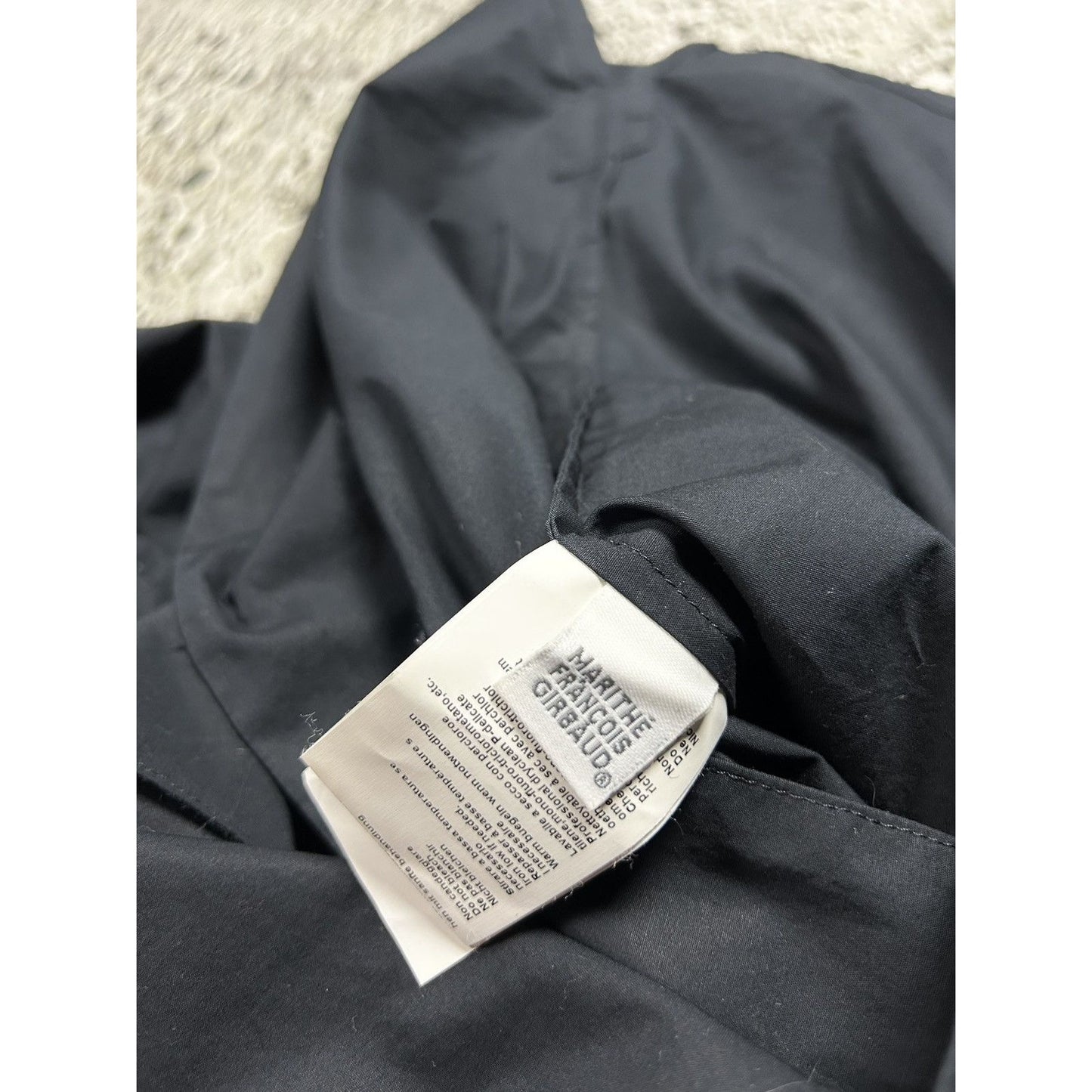 Marithe Francois Girbaud black long sleeve shirt button up
