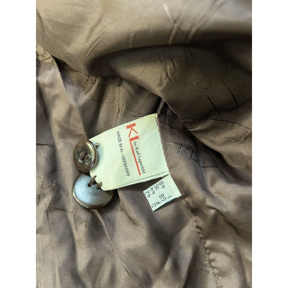 Karl Lagerfeld blazer vintage wool brown checkered