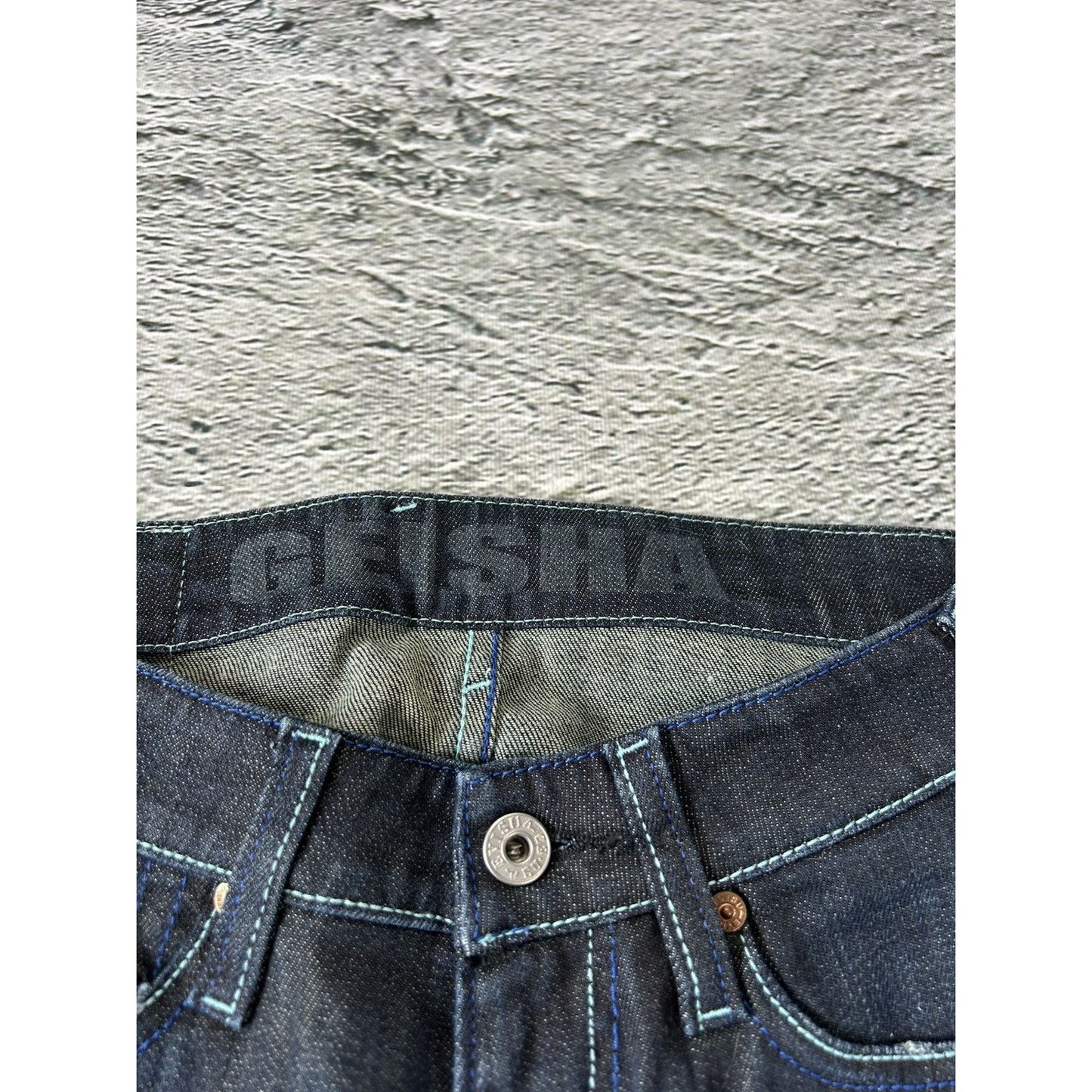 Evisu EU ED jeans vintage slim Geisha Y2K