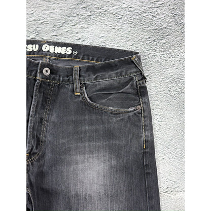 Evisu jeans vintage seagull logo grey / washed black