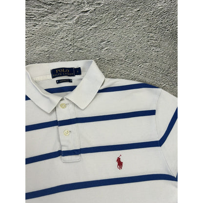 Polo Ralph Lauren t-shirt white blue striped small pony