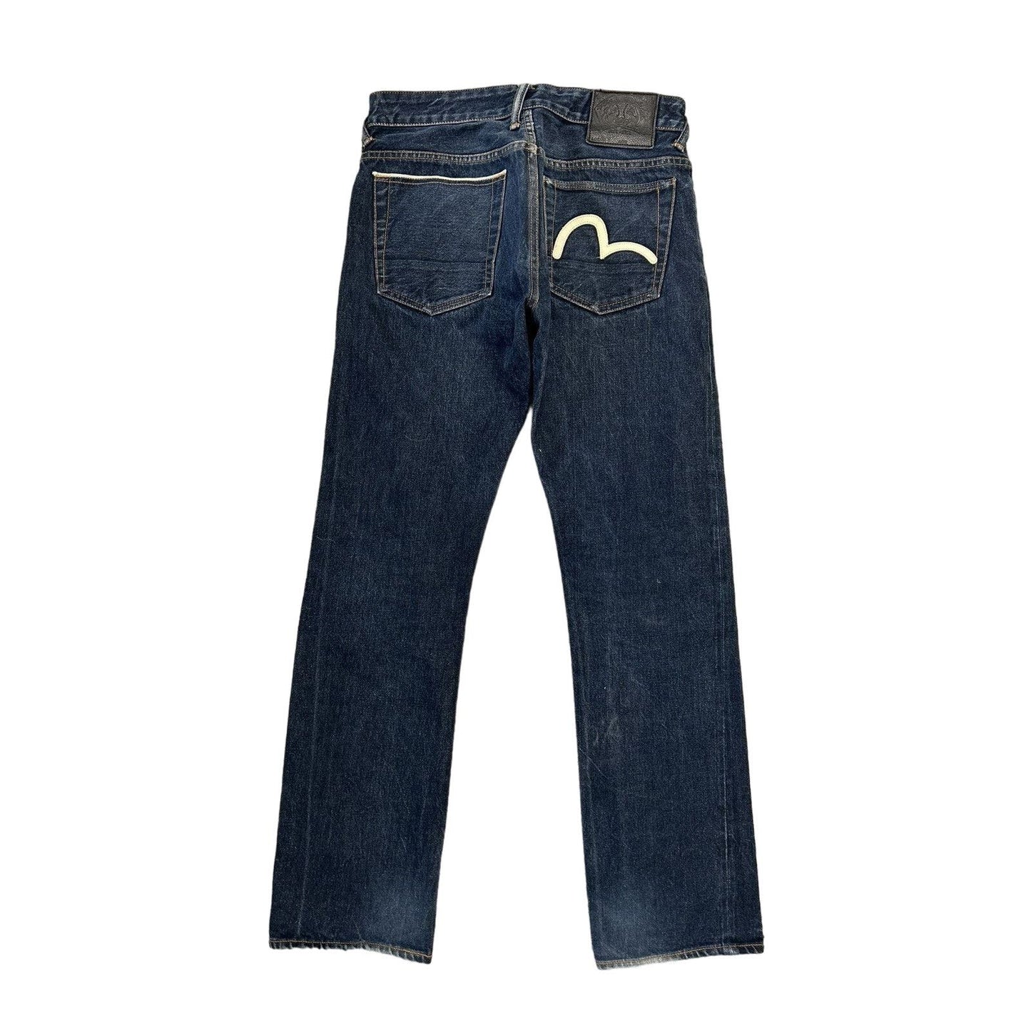 Evisu jeans vintage navy white seagull single Y2K