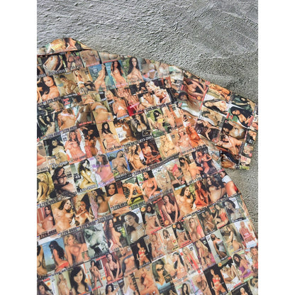 Pelle Pelle Playboy style vintage fullprint shirt shorts set