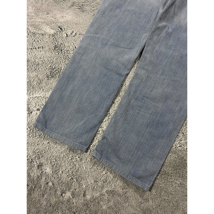 True Religion Rocco jeans vintage denim pants slim baby blue