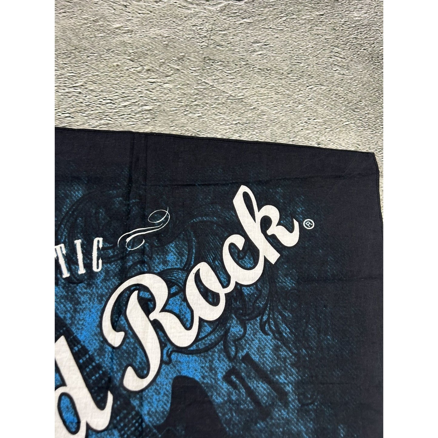 Hard Rock Cafe Shawl Vintage scarf Navy Blue