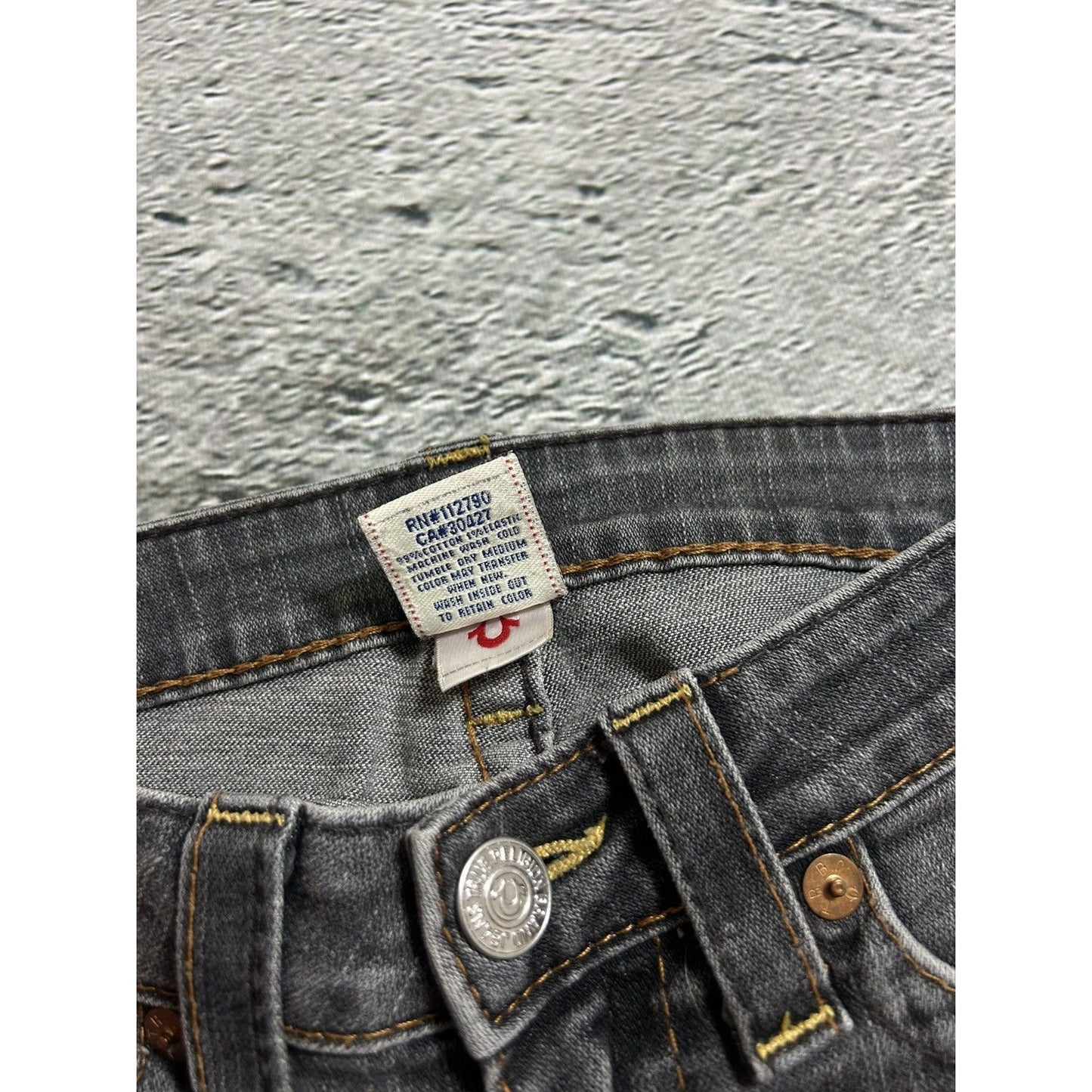 True Religion jeans vintage grey Billy flared