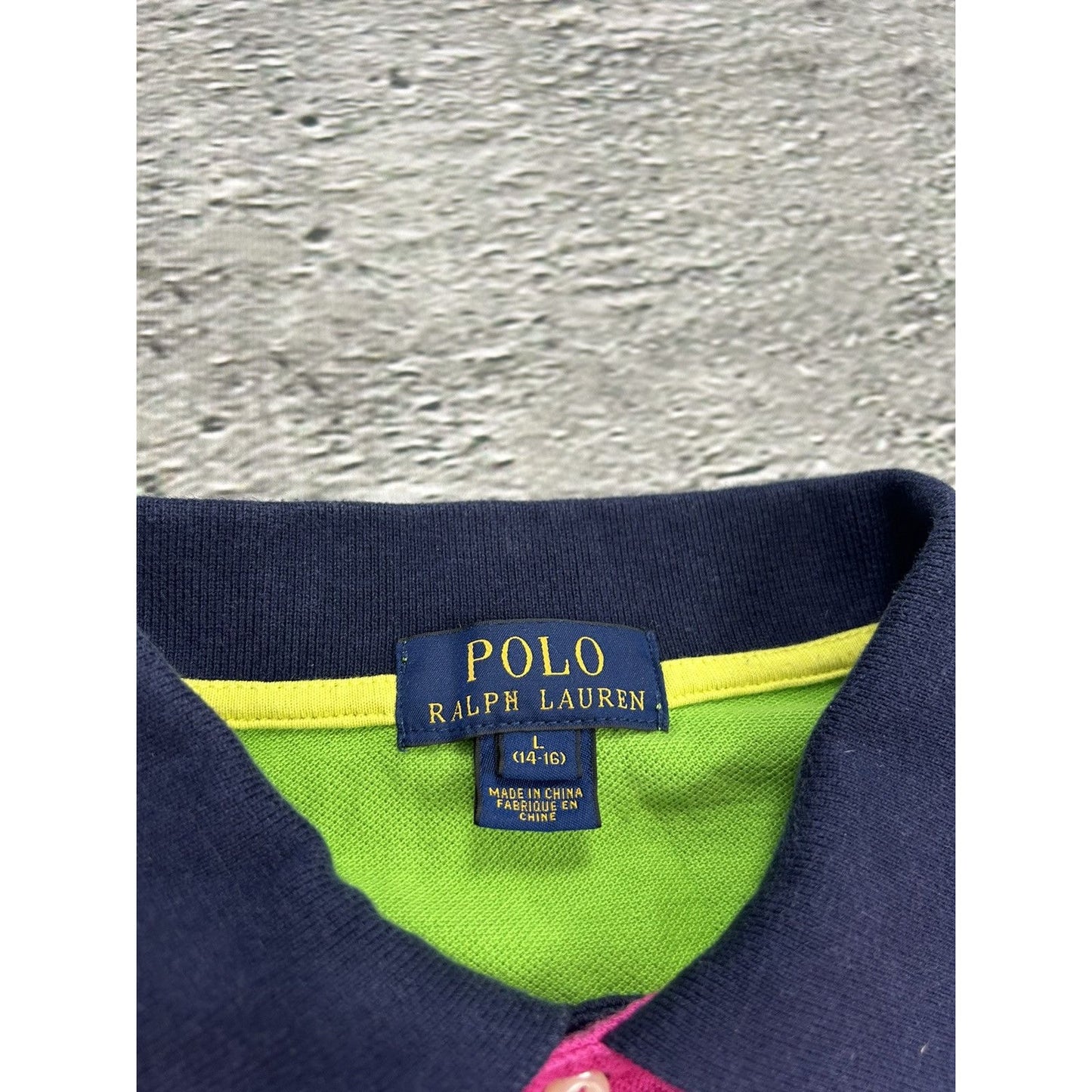 Polo Ralph Lauren vintage pink polo T-shirt big pony multicolor