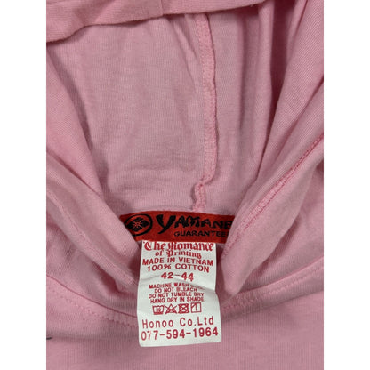 Evisu Yamane vintage pink hooded T-shirt big logo honoo