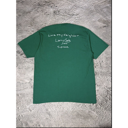 Supreme Larry Clark Neighbor Tee green FW26 photo tee
