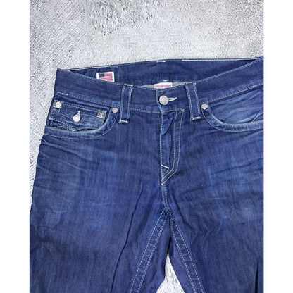 True Religion blue jeans studded Y2K Ricky vintage