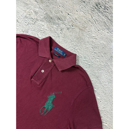 Chief Keef Polo Ralph Lauren vintage burgundy T-shirt Y2K