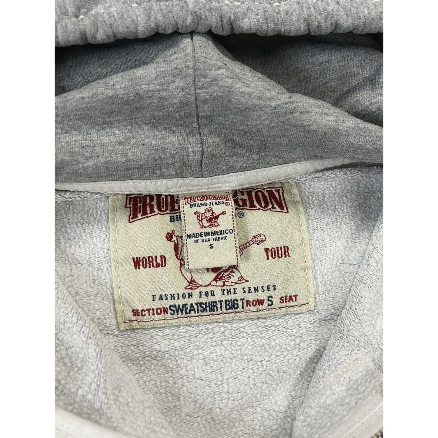 True Religion zip hoodie big logo vintage big logo Y2K