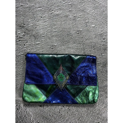 Matthew Williamson HM crossbody Bag Y2K green blue