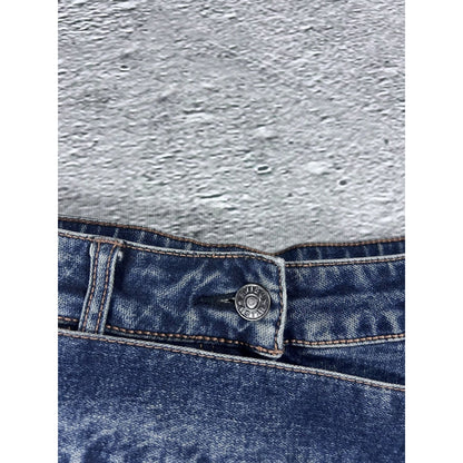 Evisu Donna vintage navy blue skirt seagulls Y2K