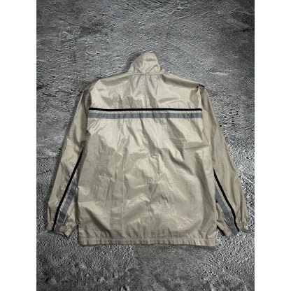 Nike track jacket nylon beige vintage drill Y2K TN