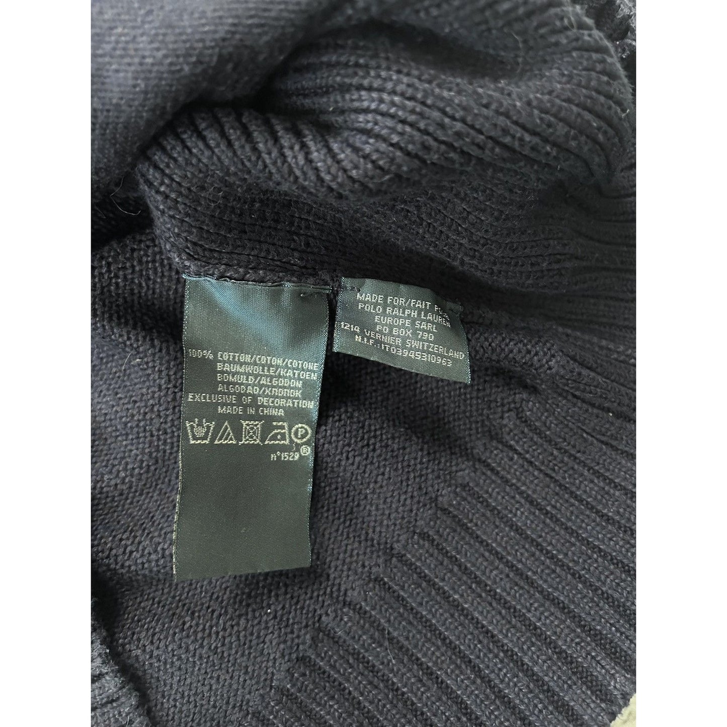 Chief Keef Polo Ralph Lauren zip sweater New York navy
